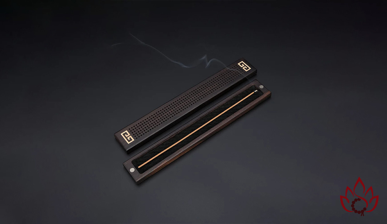 Hộp gỗ mun xông nhang trầm