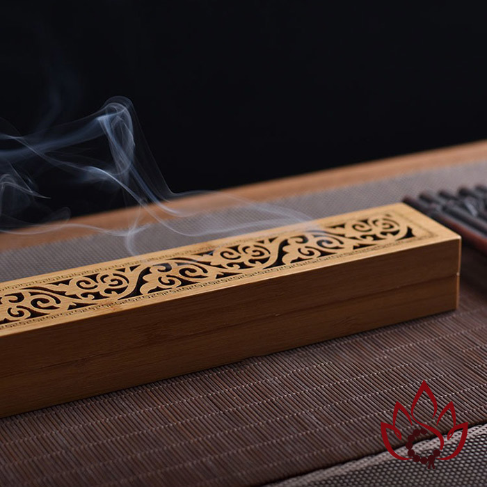 Khay Đốt Nhang Trầm Hương Không Tăm | Tre Tự Nhiên | Lưới Thép Chống Cháy