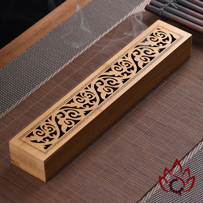 Khay Đốt Nhang Trầm Hương Không Tăm | Tre Tự Nhiên | Lưới Thép Chống Cháy