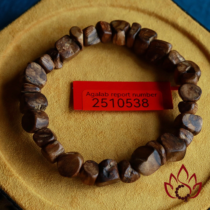 Vòng Trầm Hương Hạt Thô | Trầm Bì Rễ Tự Nhiên