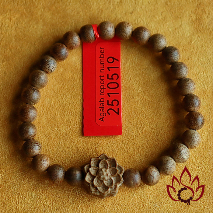 Vòng Trầm Hương Hạt Tròn | 6 Ly | Trầm Tốc Kiến Tự Nhiên